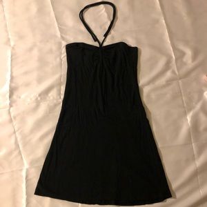 Free people black halter dress
